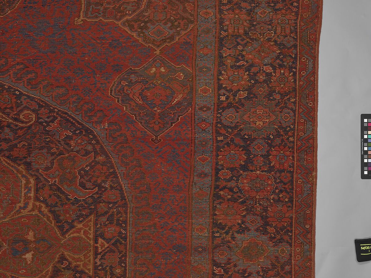 "Medallion Ushak" Carpet, Wool (warp, weft, and pile); symmetrically knotted pile