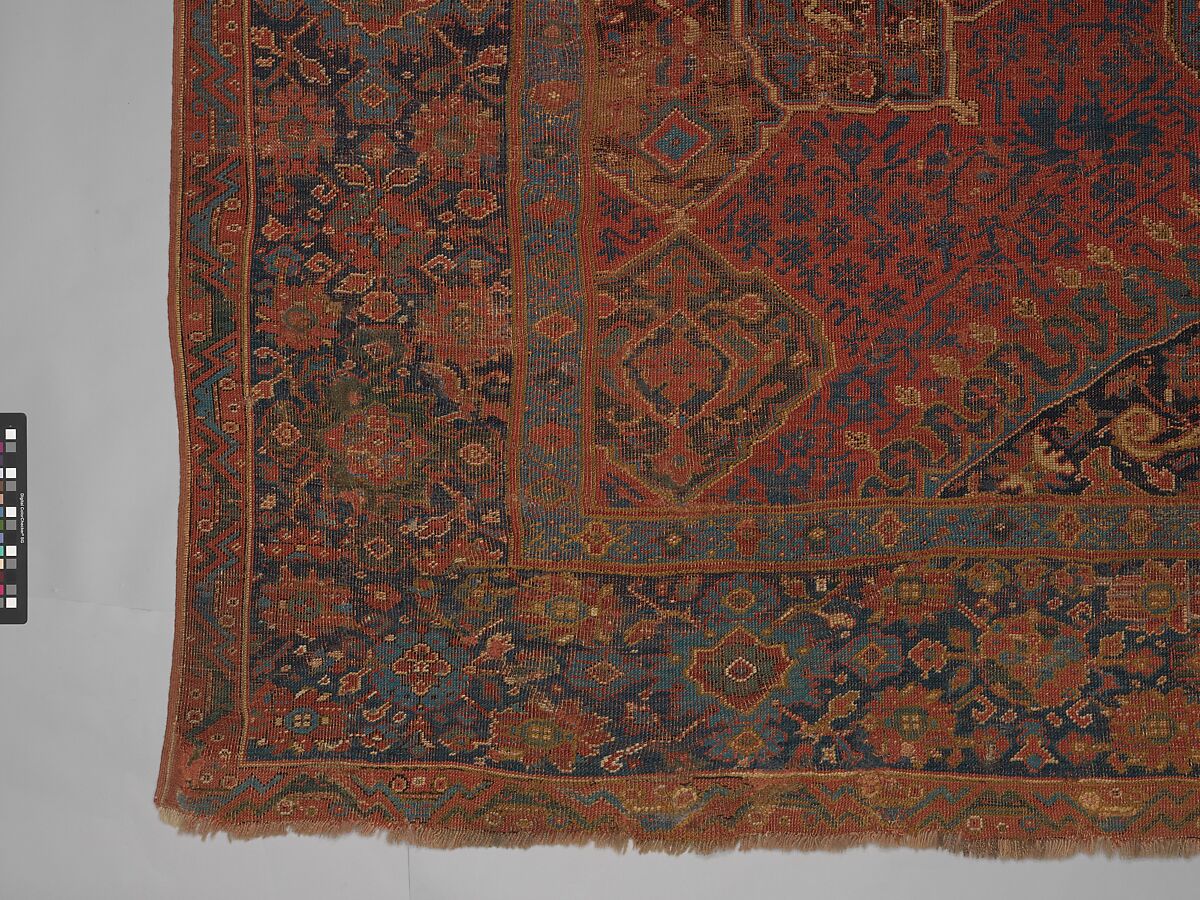 "Medallion Ushak" Carpet, Wool (warp, weft, and pile); symmetrically knotted pile