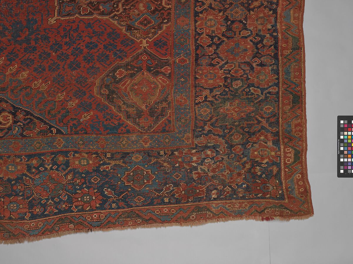 "Medallion Ushak" Carpet, Wool (warp, weft, and pile); symmetrically knotted pile