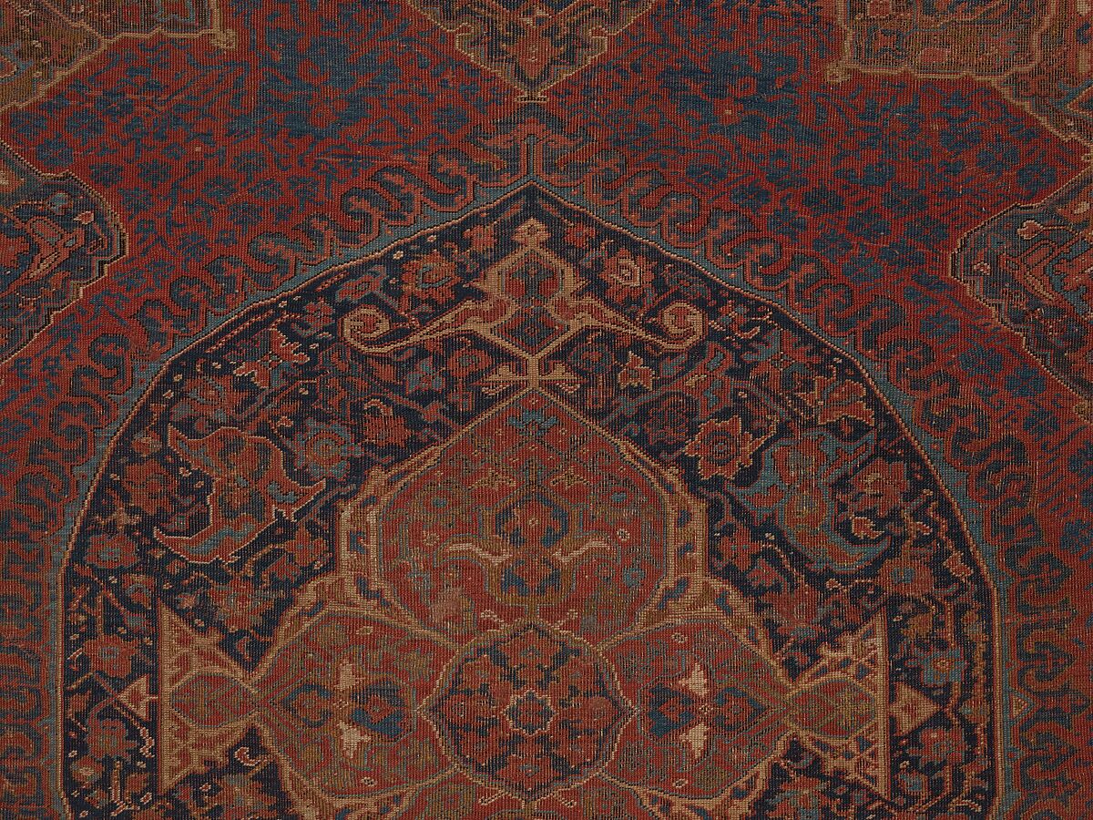 "Medallion Ushak" Carpet, Wool (warp, weft, and pile); symmetrically knotted pile