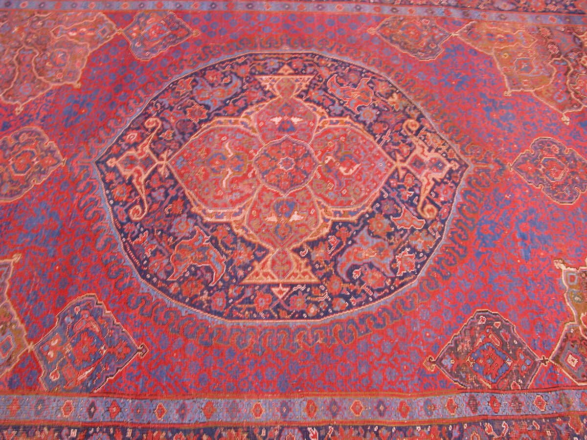 "Medallion Ushak" Carpet, Wool (warp, weft, and pile); symmetrically knotted pile