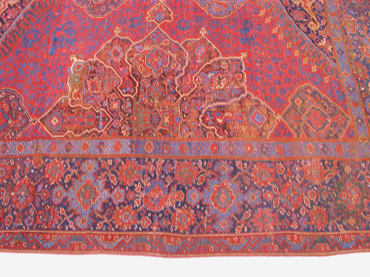 "Medallion Ushak" Carpet, Wool (warp, weft, and pile); symmetrically knotted pile
