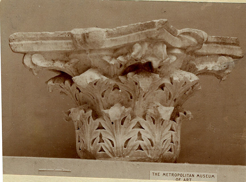 Capital with Acanthus Leaves, Marble 