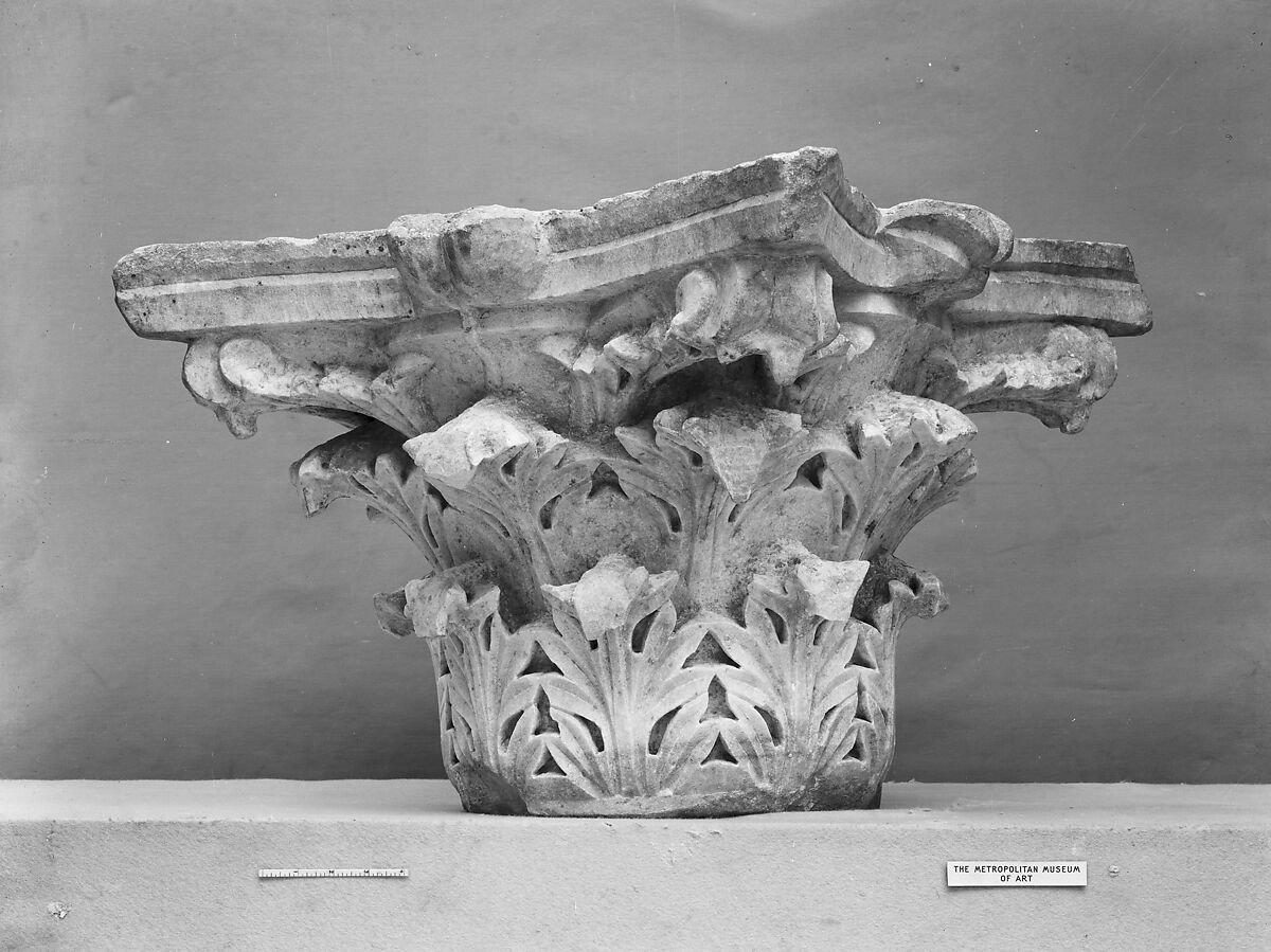 Capital with Acanthus Leaves, Marble