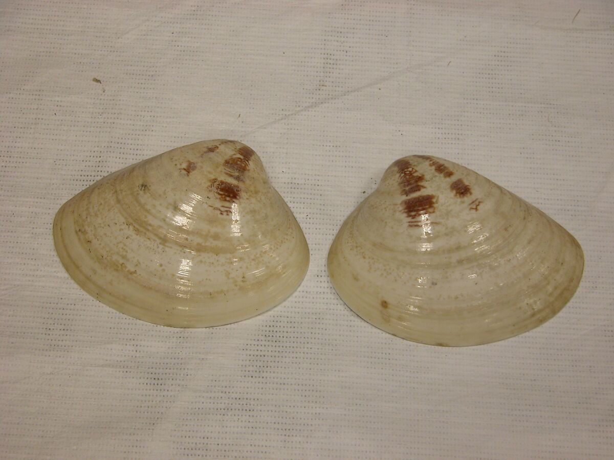 Shell Game (Kaiawase) Set, Clam shells painted in gold and color, Japan