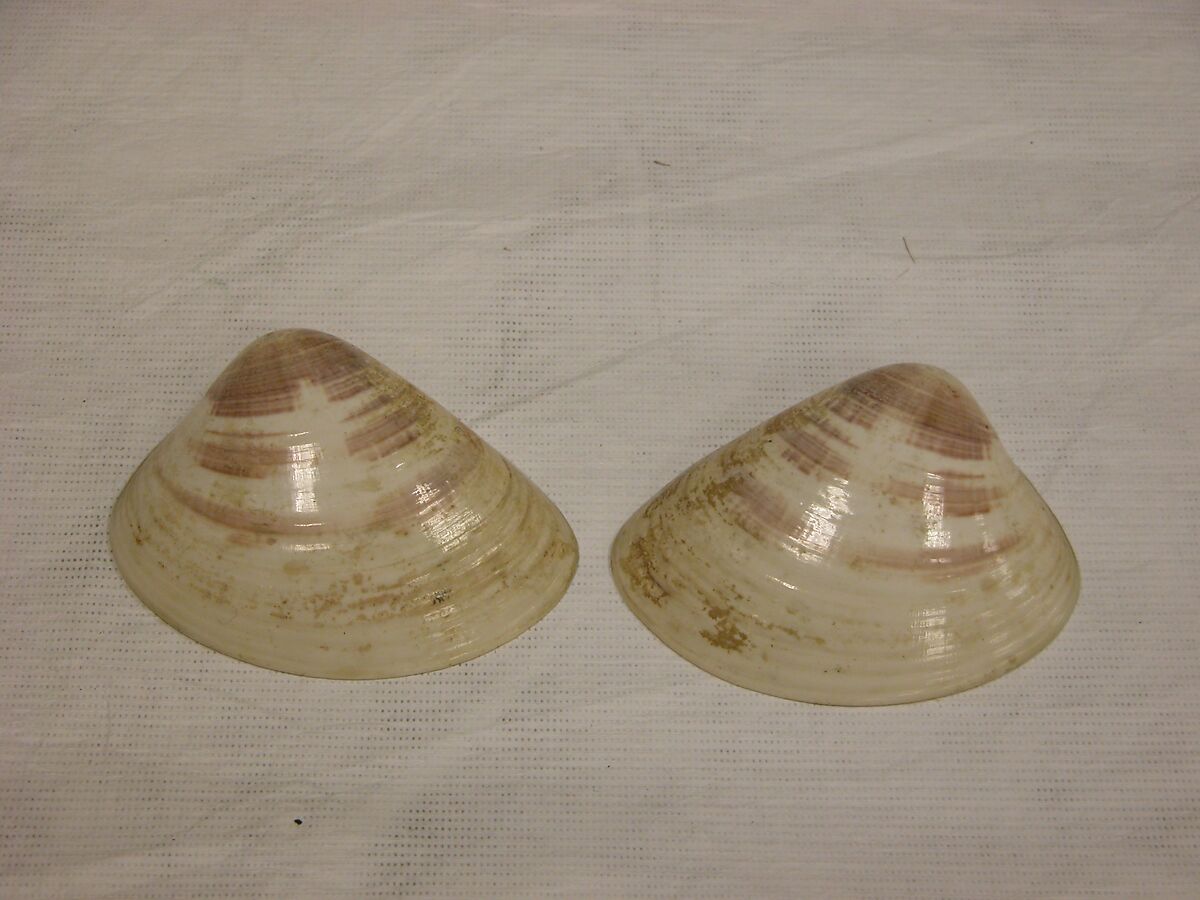 Shell Game (Kaiawase) Set, Clam shells painted in gold and color, Japan