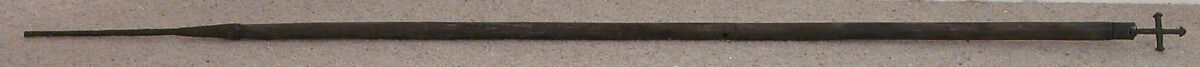 Staff with Cross, Bronze, wood