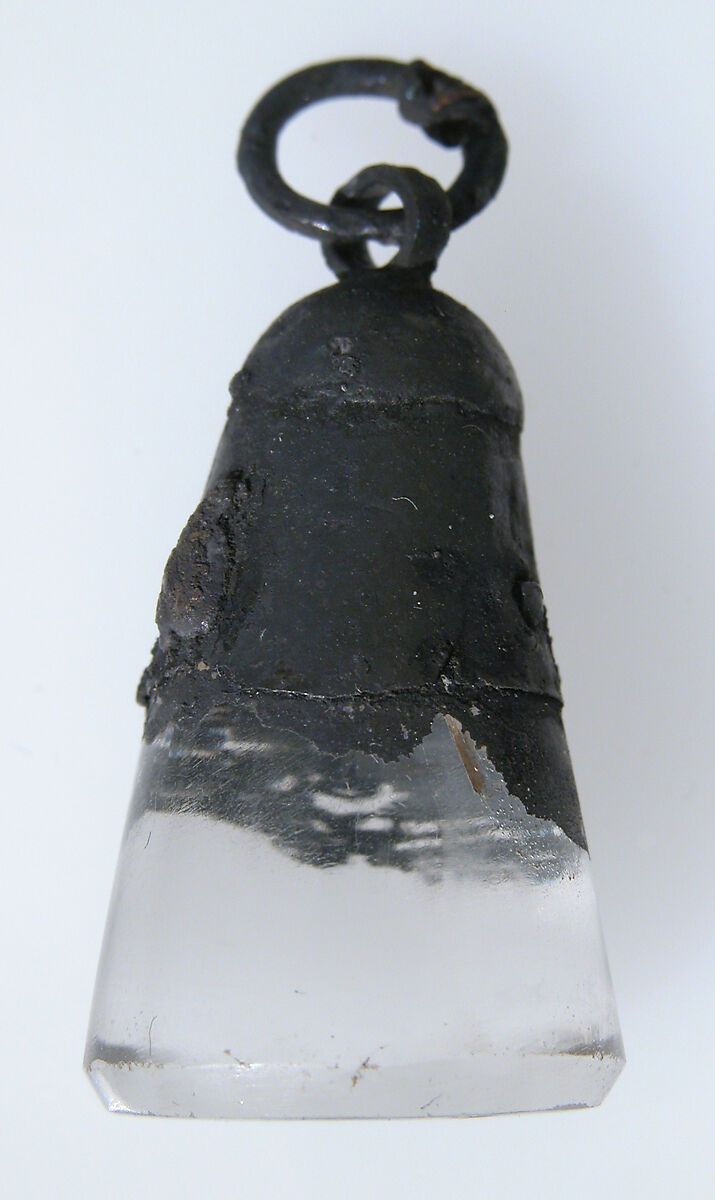 Rock Crystal Cone Seal, Rock crystal, silver