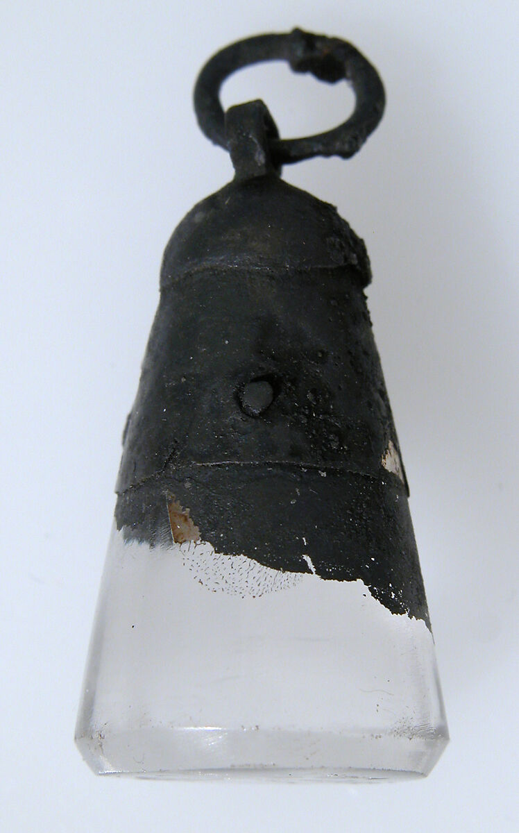 Rock Crystal Cone Seal, Rock crystal, silver