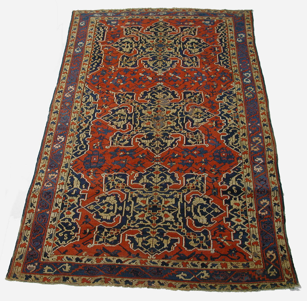 'Star Ushak' Carpet, Wool (warp, weft and pile); symmetrically knotted pile