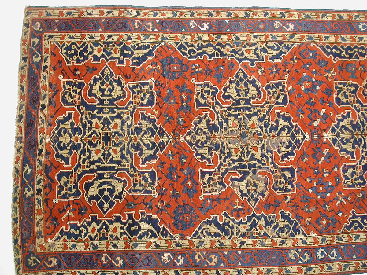 'Star Ushak' Carpet, Wool (warp, weft and pile); symmetrically knotted pile