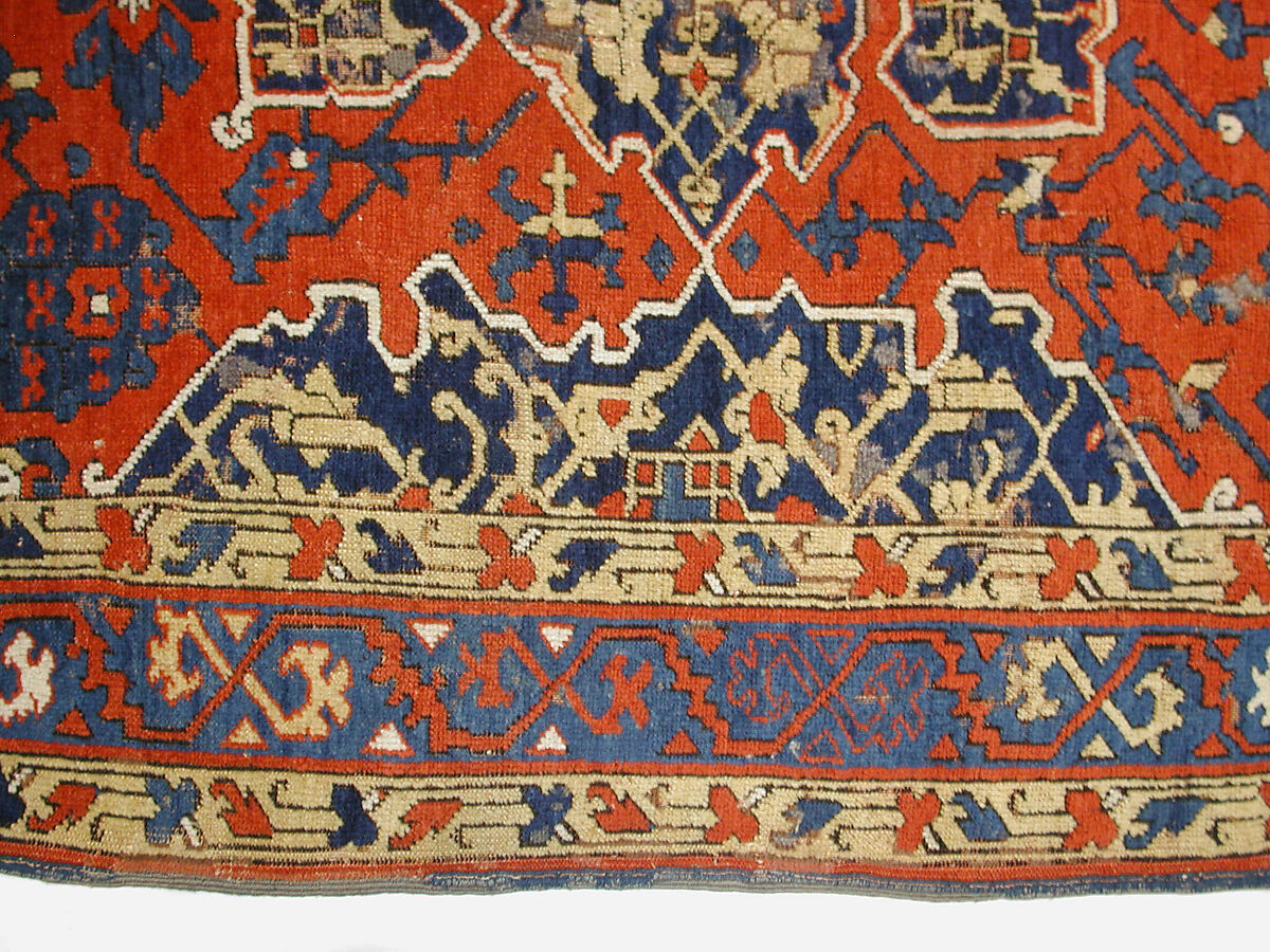 'Star Ushak' Carpet, Wool (warp, weft and pile); symmetrically knotted pile