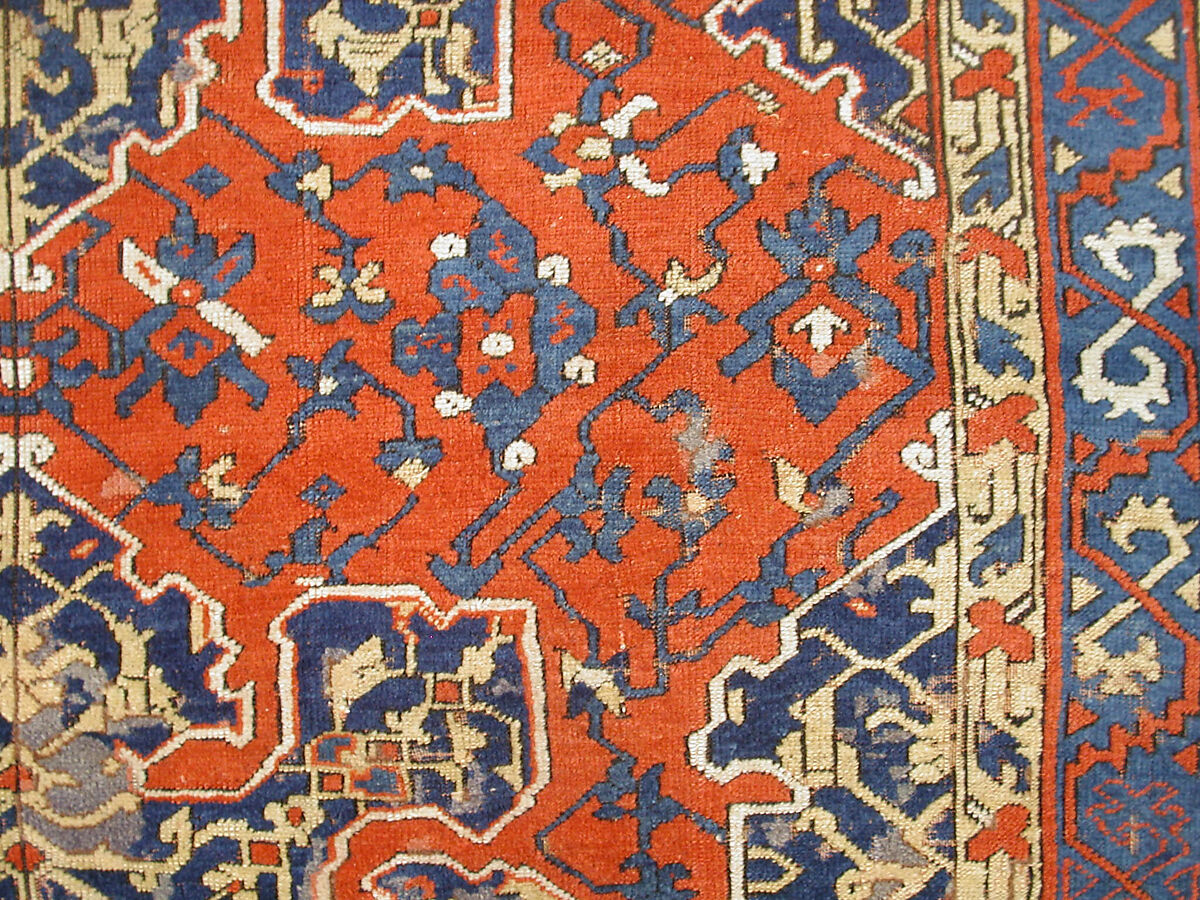 'Star Ushak' Carpet, Wool (warp, weft and pile); symmetrically knotted pile