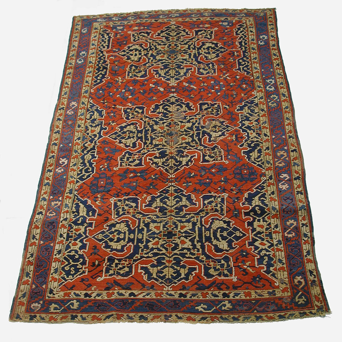 'Star Ushak' Carpet, Wool (warp, weft and pile); symmetrically knotted pile