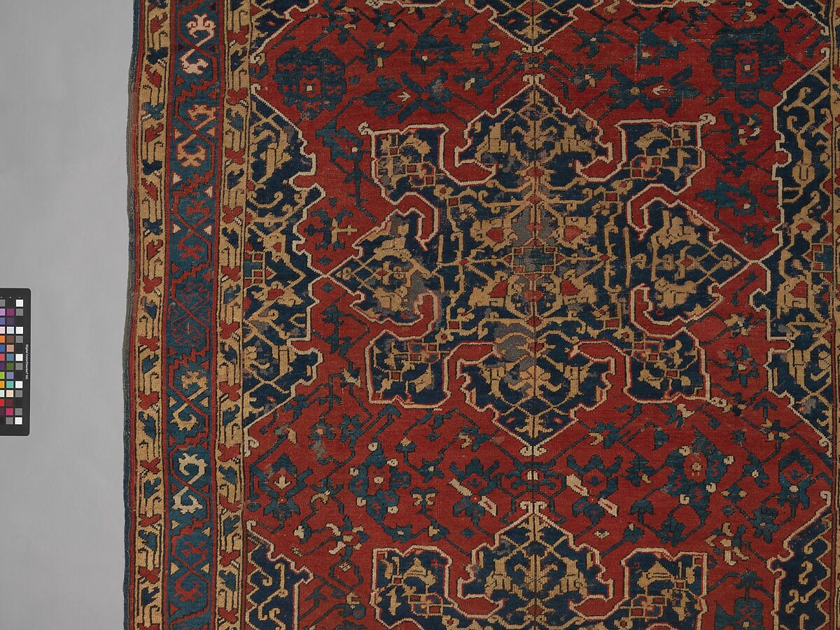 'Star Ushak' Carpet, Wool (warp, weft and pile); symmetrically knotted pile