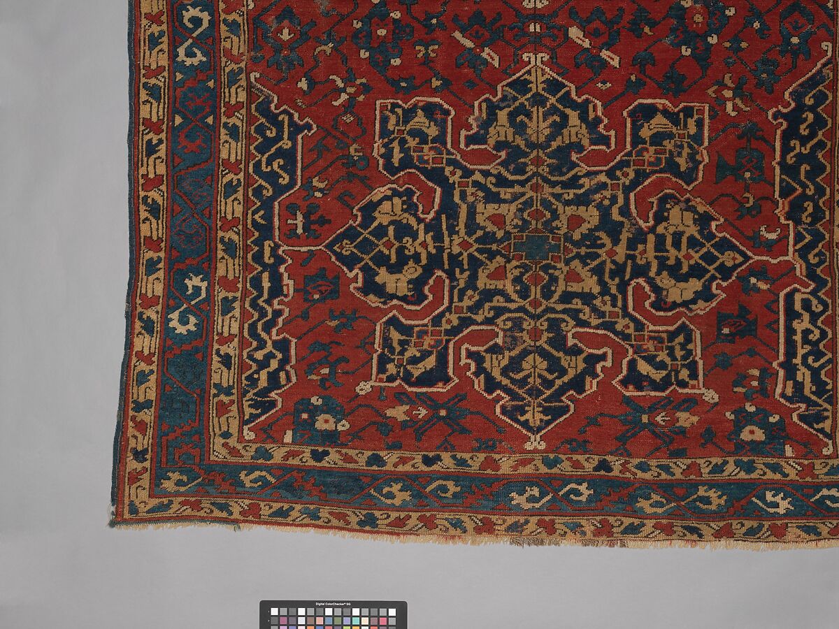 'Star Ushak' Carpet, Wool (warp, weft and pile); symmetrically knotted pile