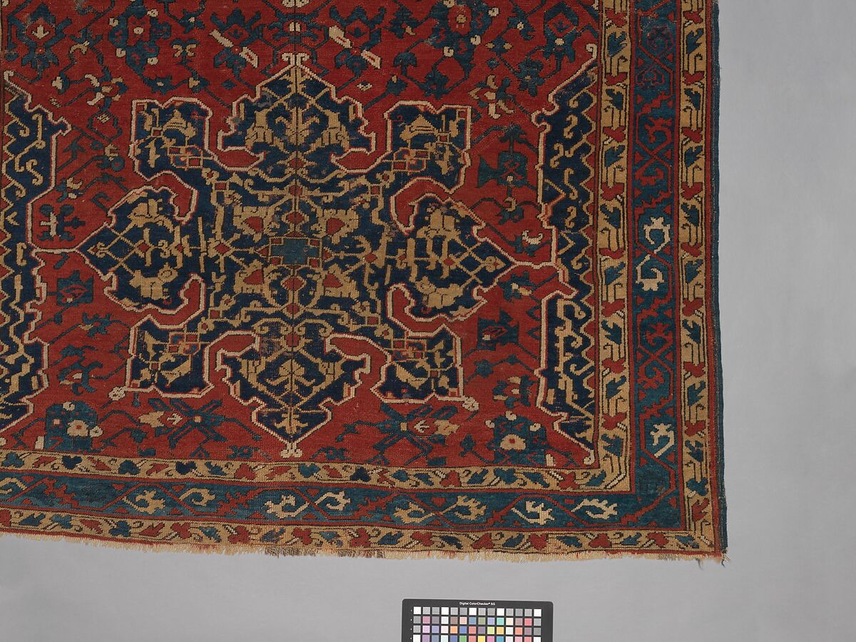 'Star Ushak' Carpet, Wool (warp, weft and pile); symmetrically knotted pile