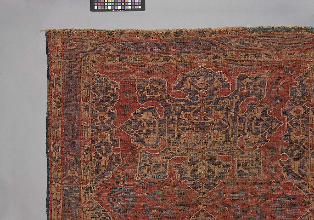 'Star Ushak' Carpet, Wool (warp, weft and pile); symmetrically knotted pile
