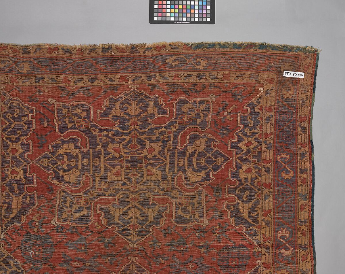 'Star Ushak' Carpet, Wool (warp, weft and pile); symmetrically knotted pile