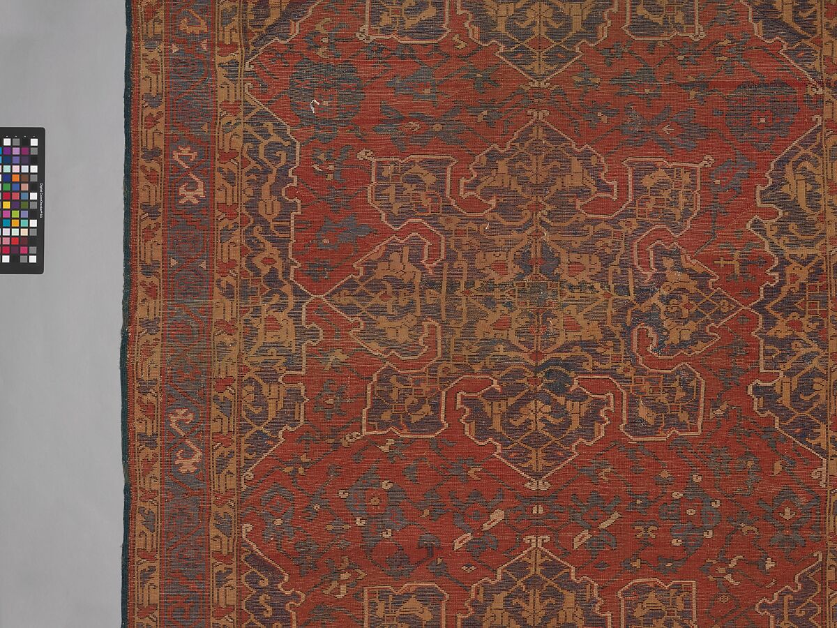 'Star Ushak' Carpet, Wool (warp, weft and pile); symmetrically knotted pile