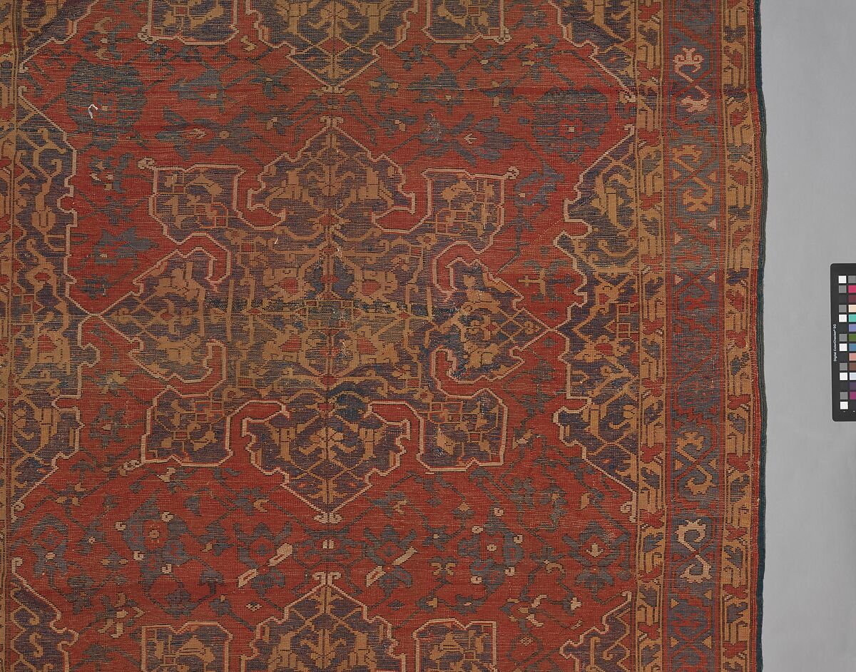 'Star Ushak' Carpet, Wool (warp, weft and pile); symmetrically knotted pile