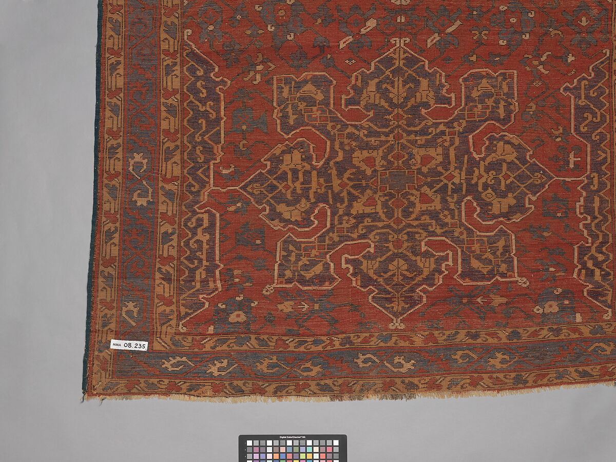 'Star Ushak' Carpet, Wool (warp, weft and pile); symmetrically knotted pile