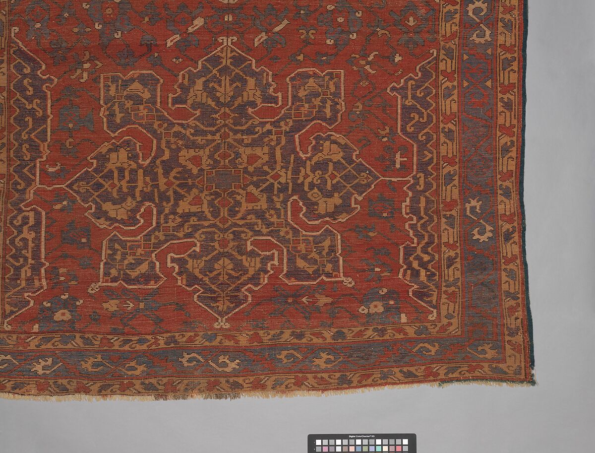 'Star Ushak' Carpet, Wool (warp, weft and pile); symmetrically knotted pile
