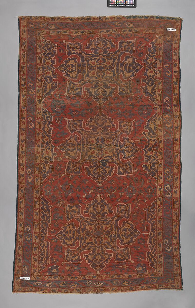 'Star Ushak' Carpet, Wool (warp, weft and pile); symmetrically knotted pile