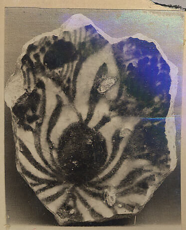 Fragment of a Bowl, Stonepaste; underglaze painted