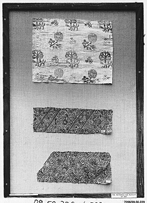 Fragment from Women's Trousers, Cotton, silk; plain weave, embroidered