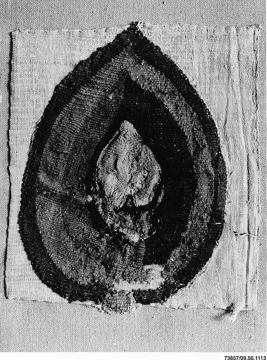 Ornament, Linen, wool; tapestry weave