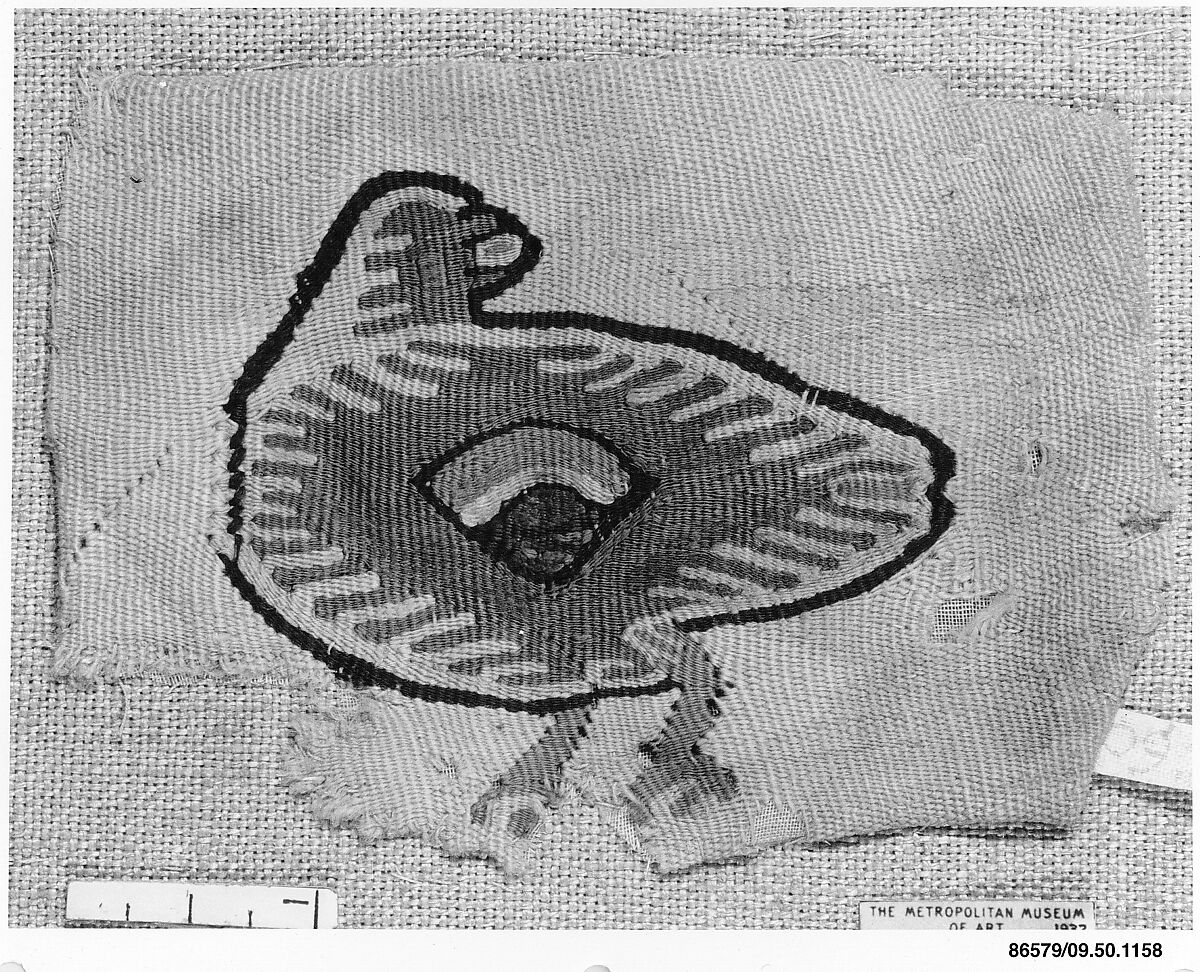Textile Fragment, Wool; tapestry weave