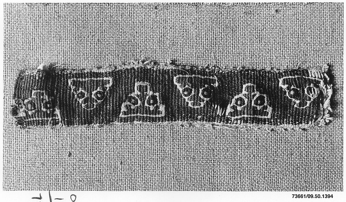 Band, Linen, wool; tapestry weave