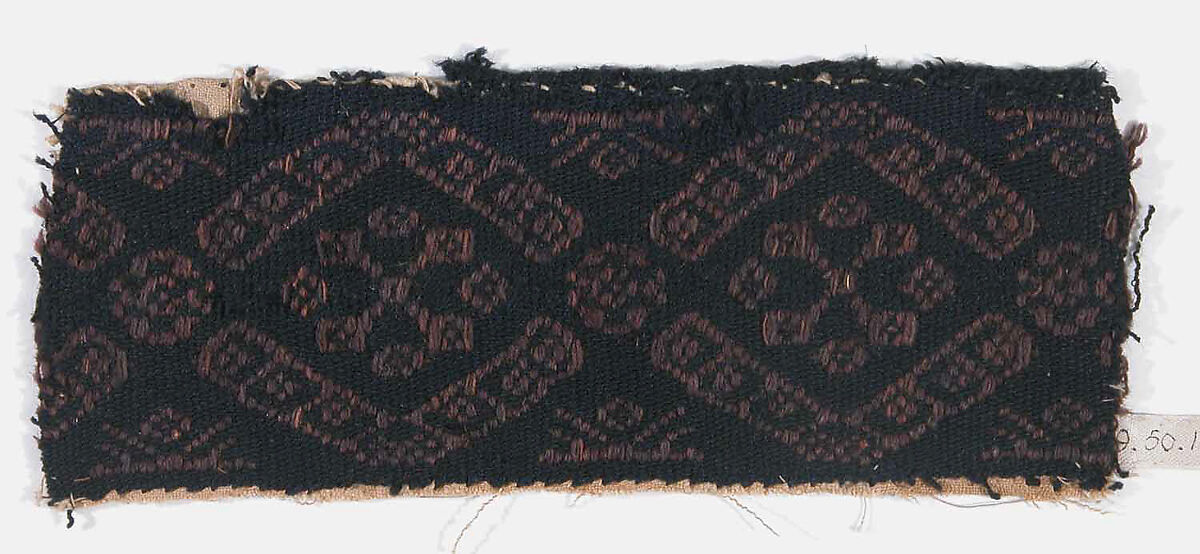 Band, Linen, wool; tapestry weave 