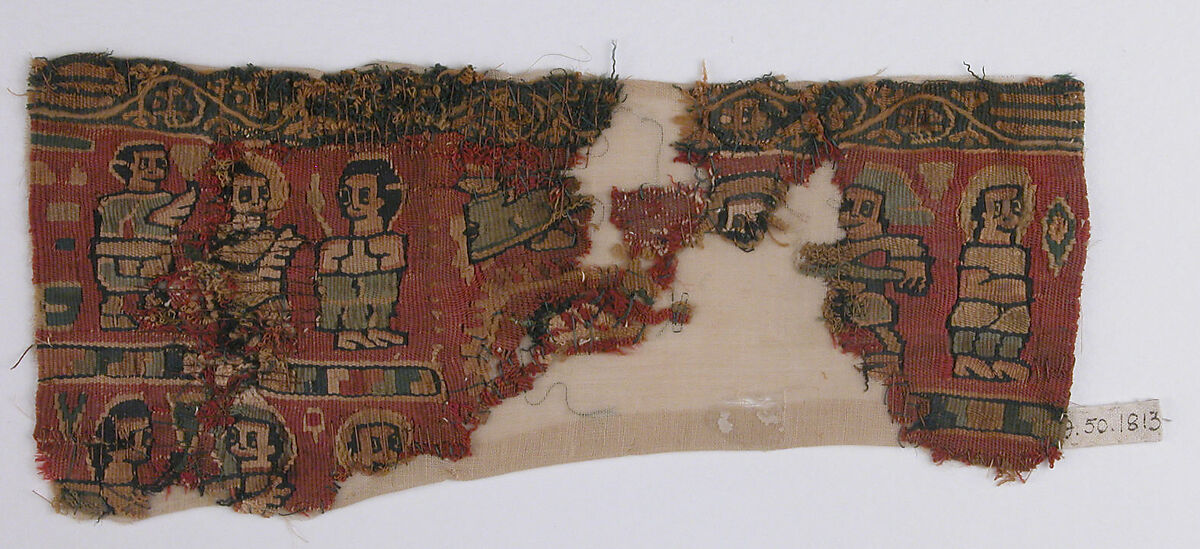 Band Fragment, Linen, wool; tapestry weave