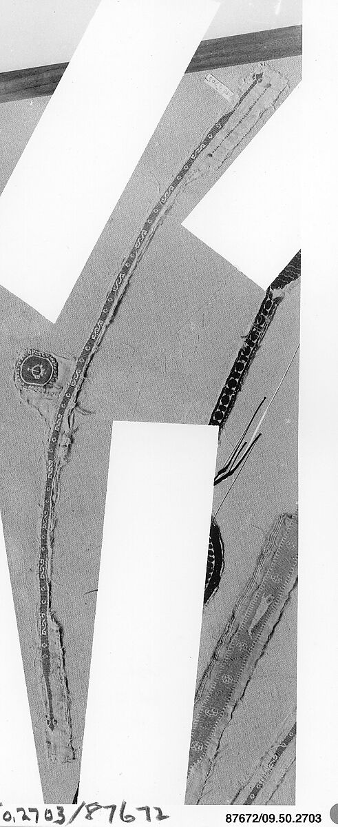 Shoulder Band Fragment, Linen, wool; tapestry weave