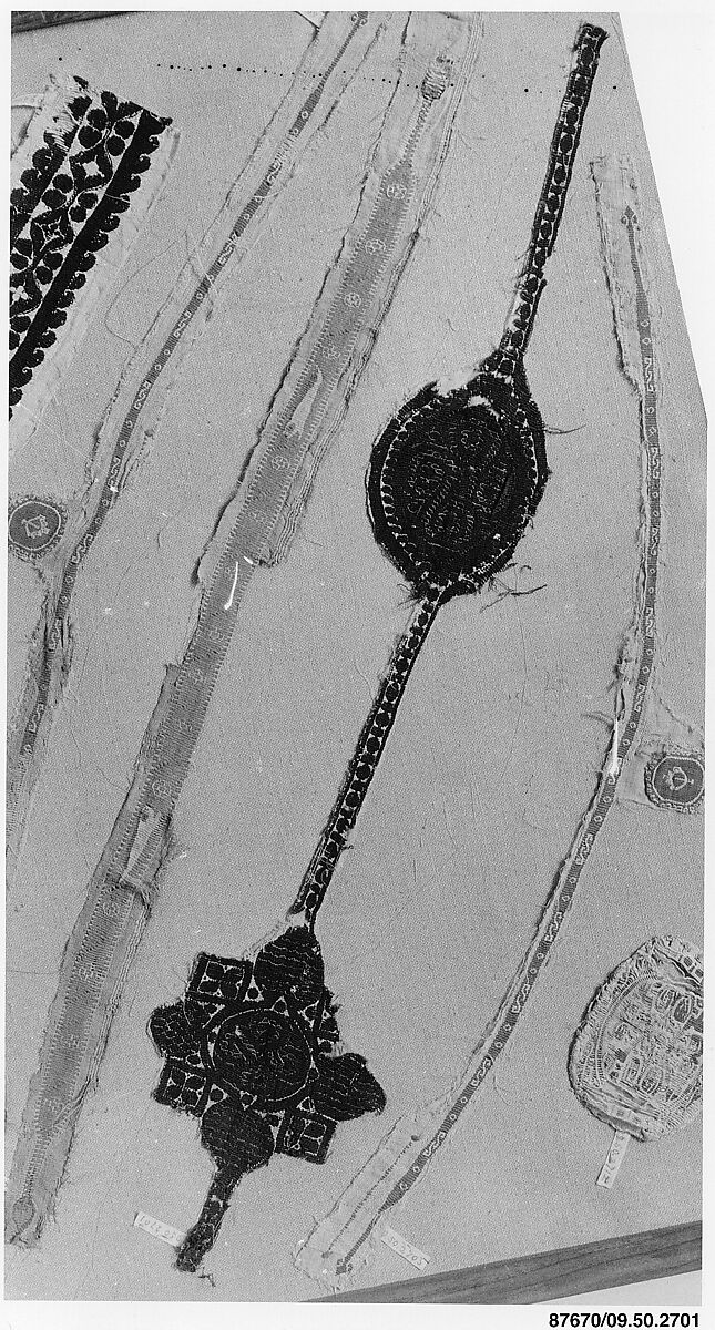 Shoulder Band Fragment, Linen, wool; tapestry weave