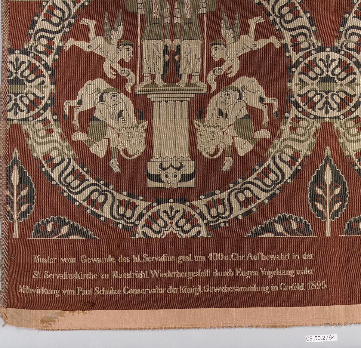 Textile Fragment, Silk; serge weave, brocaded