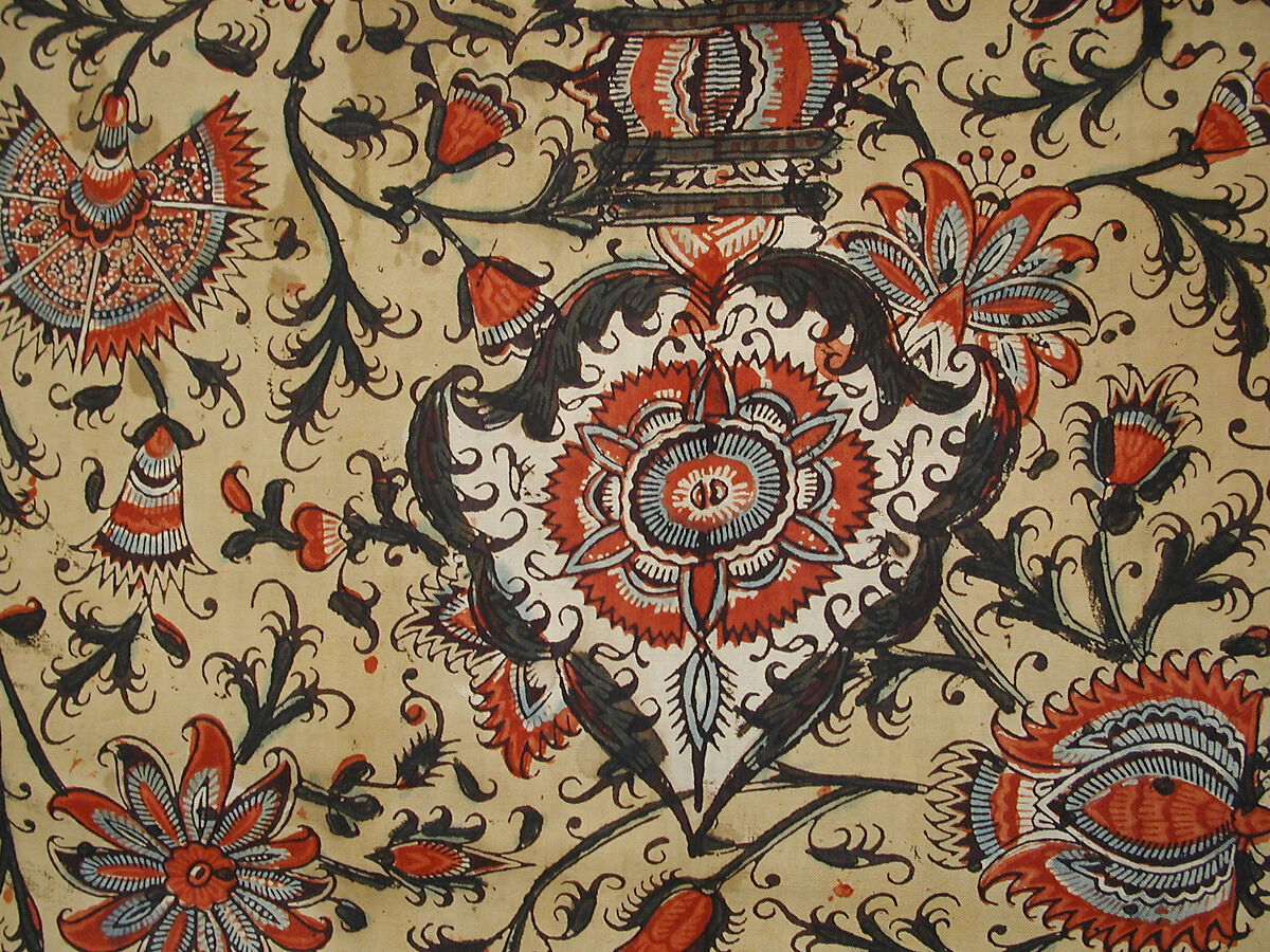 Cover, Cotton; plain weave, printed