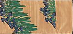 Obi with Iris, Brocaded in silk on gold ground, Japan (Kyoto)