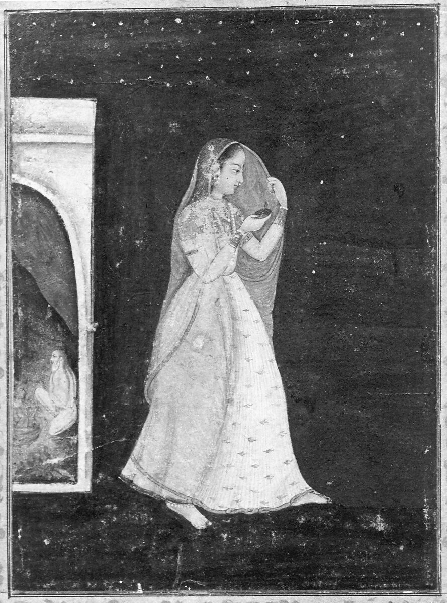 Portrait of Sayyid Amir Khan, Ink, watercolor, and gold on paper