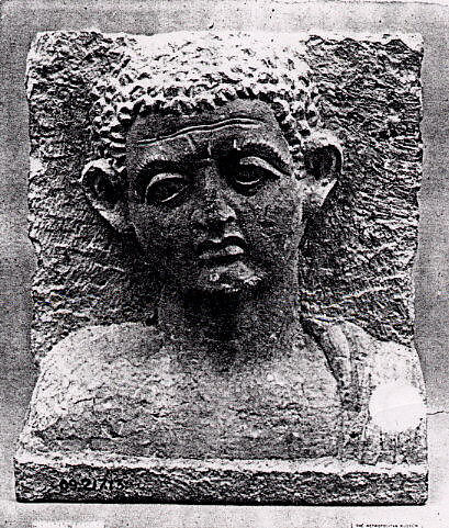Relief with the Bust of a Young Man, Stone; carved