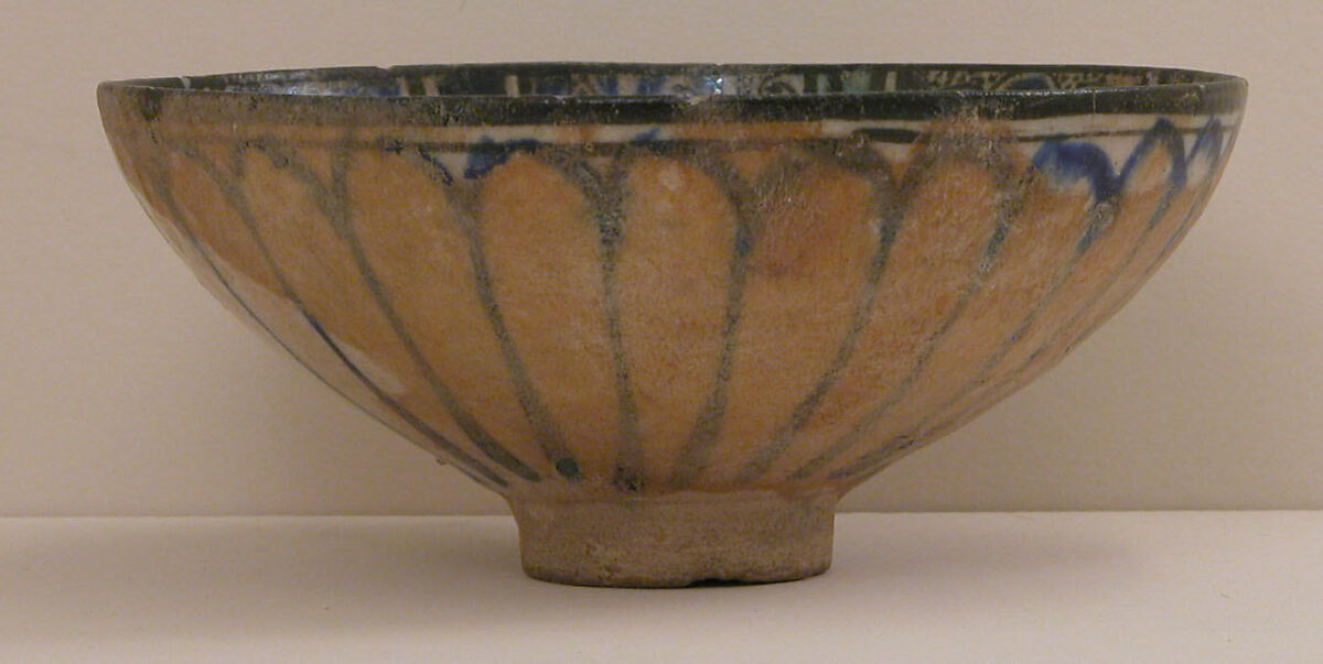 Bowl, Earthenware; painted on opaque white ground under transparent glaze