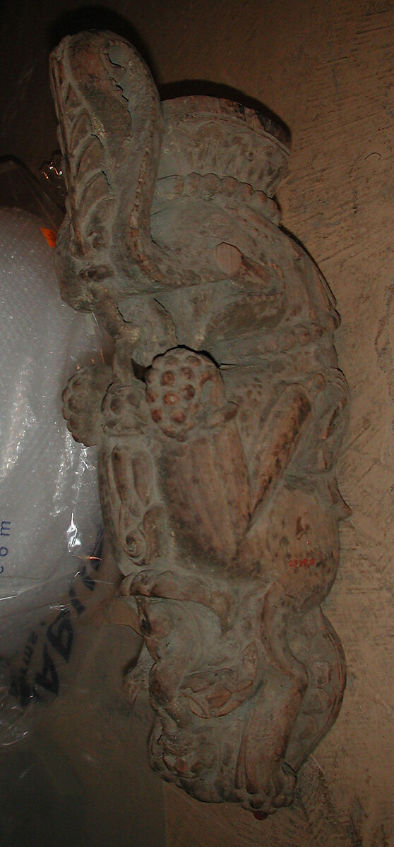Bracket, Wood; carved
