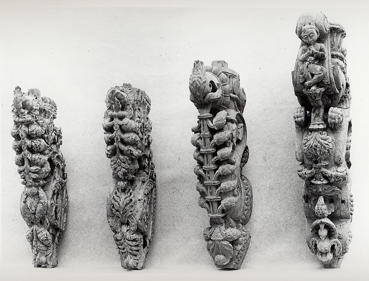 Bracket, Wood; carved