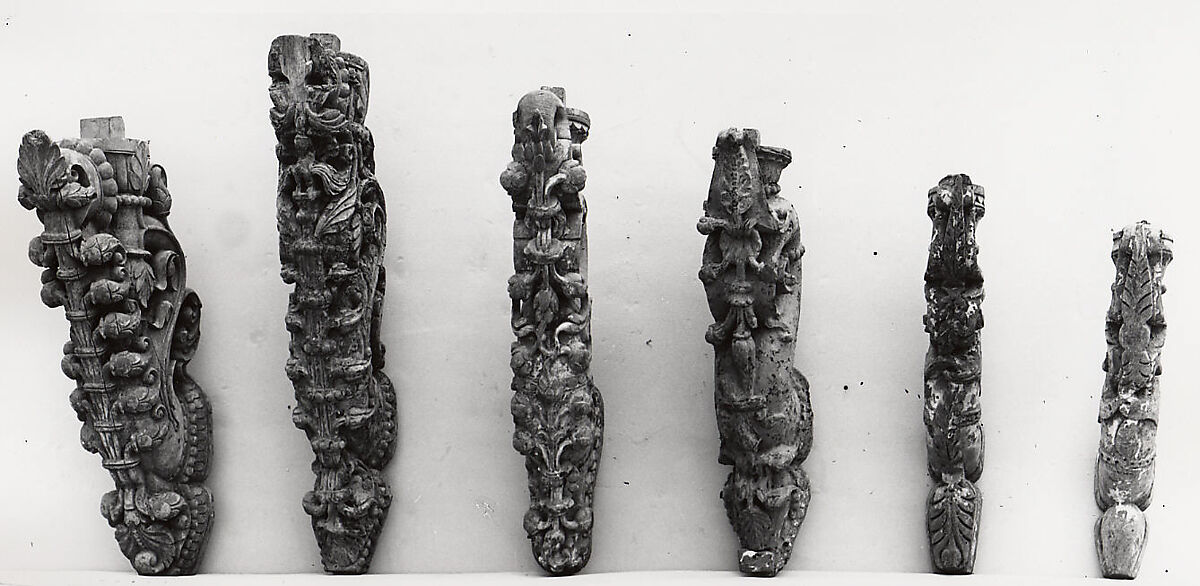 Bracket, Wood; carved