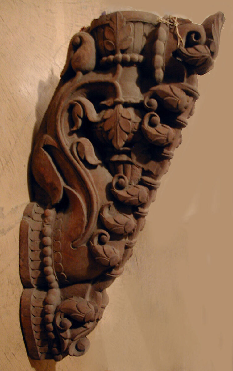 Bracket, Wood; carved 