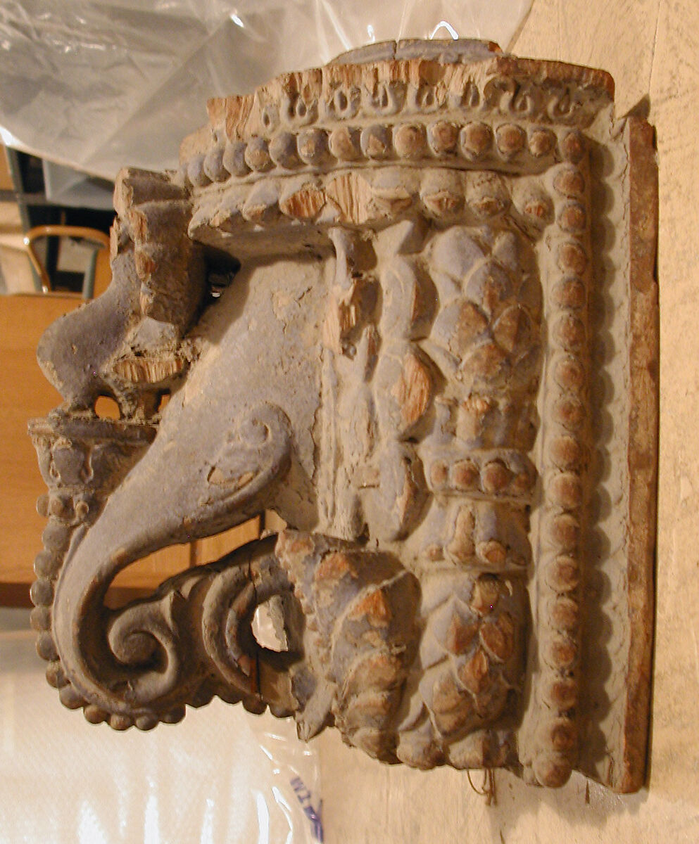Bracket, Wood; carved