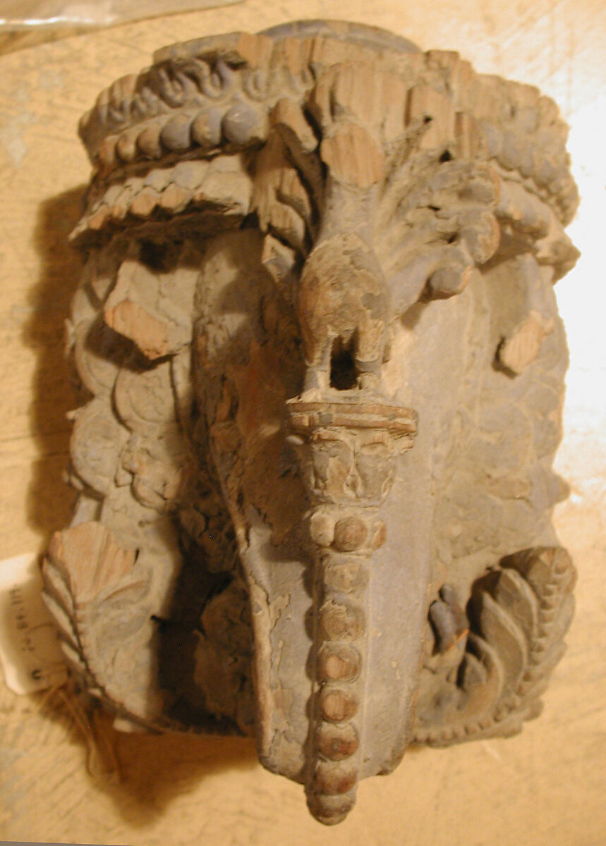 Bracket, Wood; carved