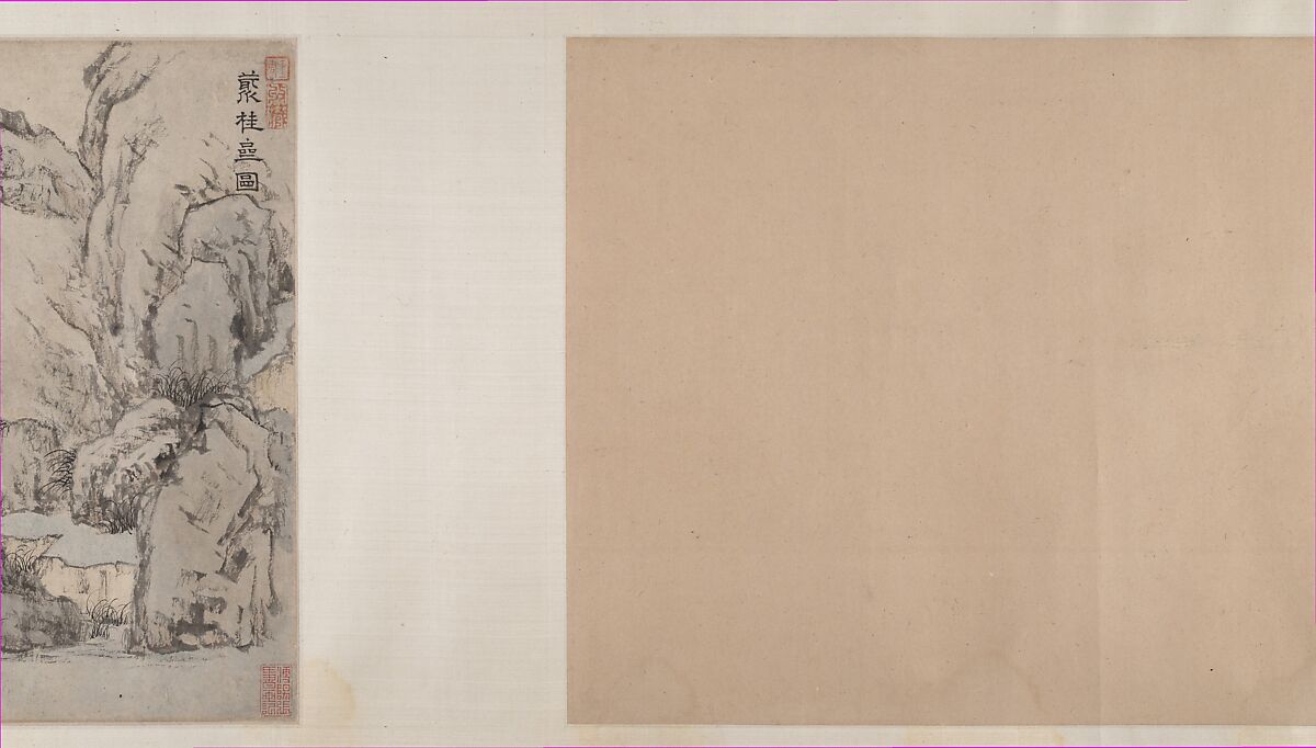 The Cassia Grove Studio, Wen Zhengming (Chinese, 1470–1559), Handscroll; ink and color on paper, China